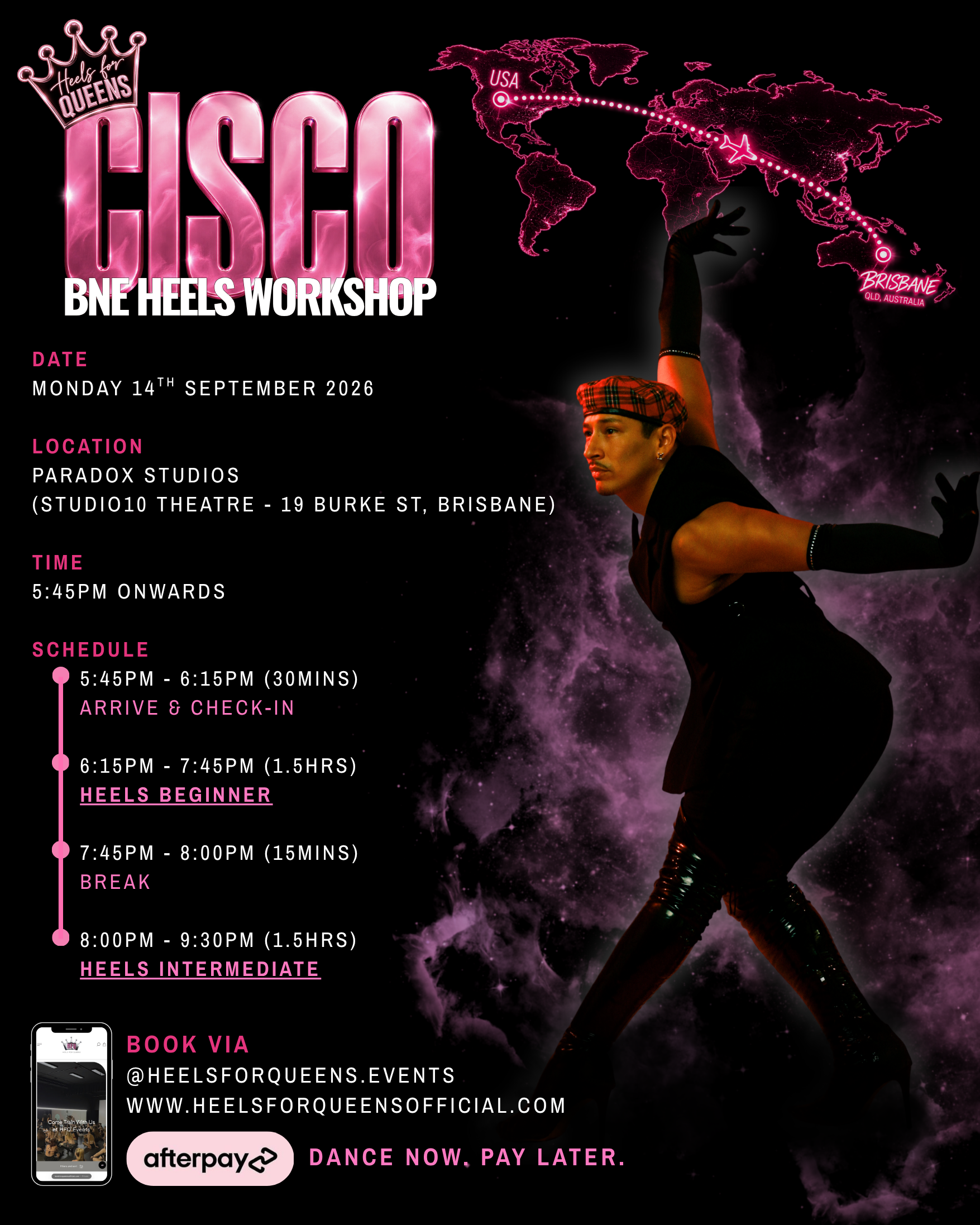 Cisco Heels Workshop 14/09/26 (BNE QLD EXCLUSIVE)