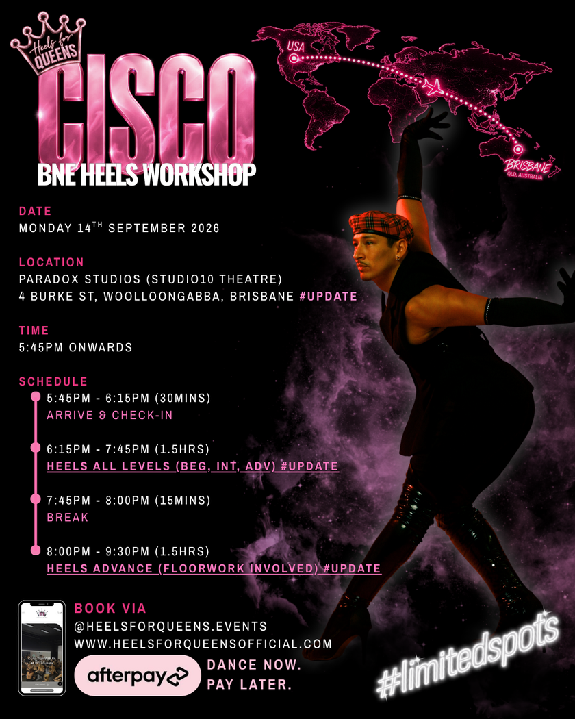Cisco Heels Workshop 14/09/26 (BNE QLD EXCLUSIVE)